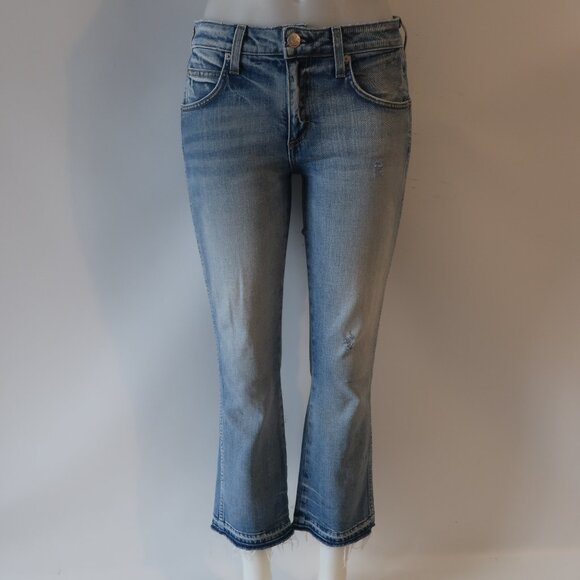 Womens AMO "Jane" Blue Bell Crop Jeans 27 - Picture 1 of 8